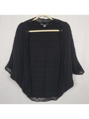 Cashmere Black Shrug Sweater #1497